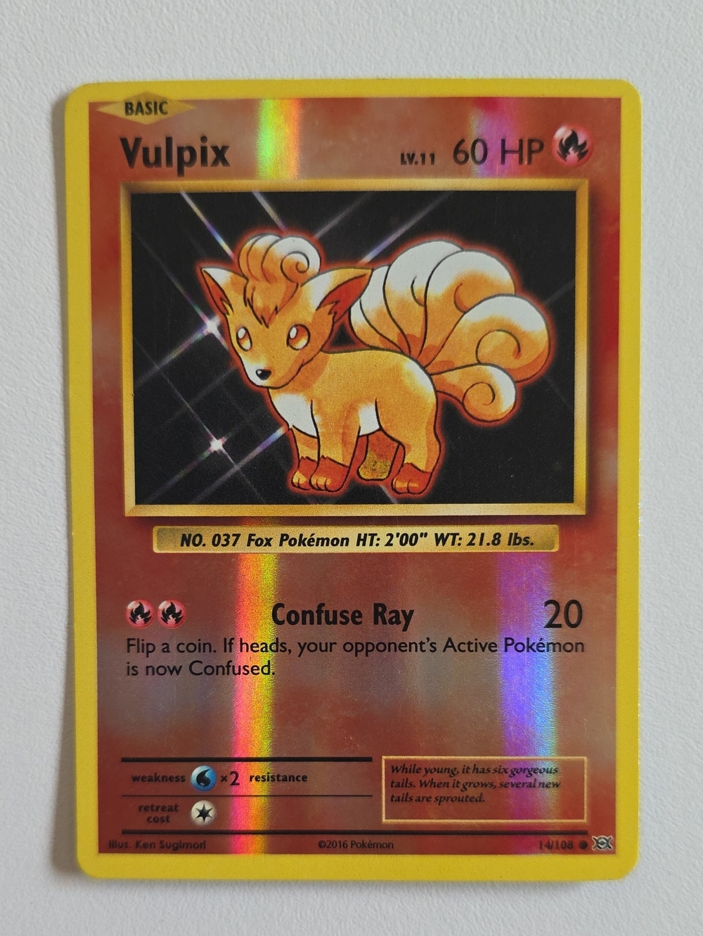 Pokemon Vulpix Card